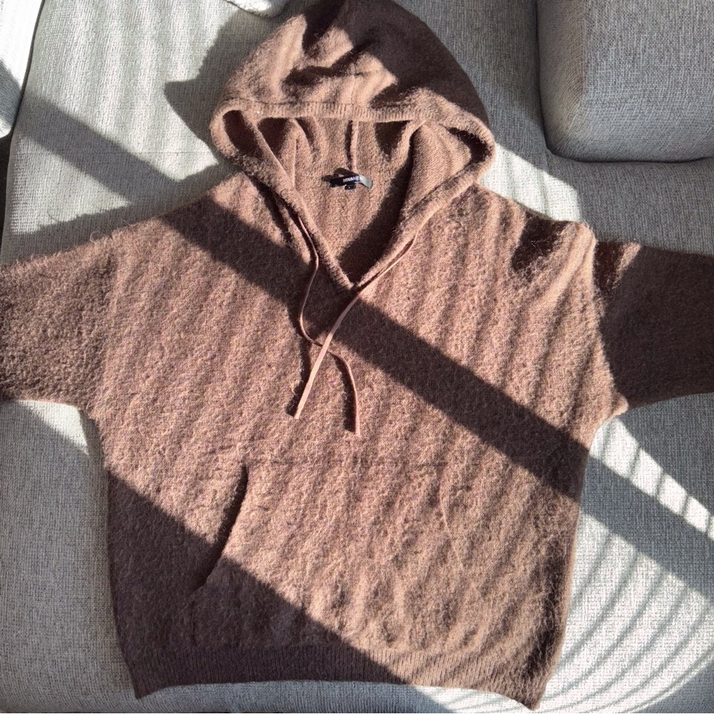 Cozy Brown Hooded Sweater